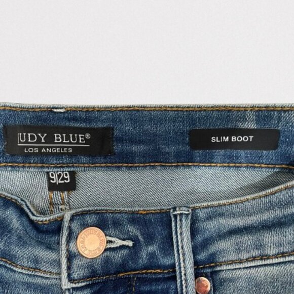 Judy Blue High Rise Stretch Slim Boot Jeans Size 29 Length 32" - Picture 5 of 11